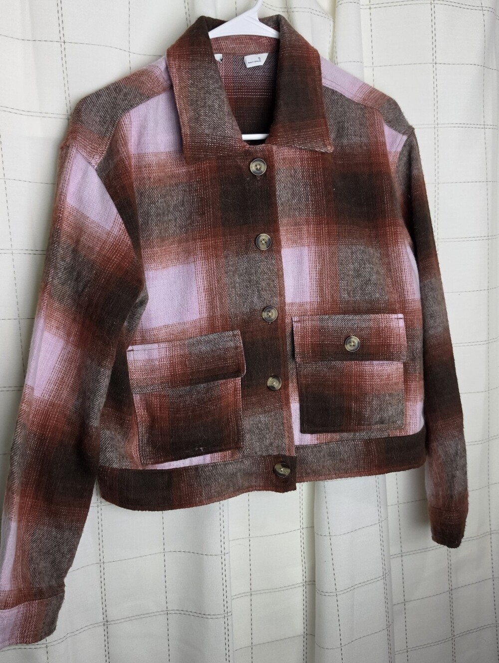 Kohls Plaid Wool Blend Shacket
